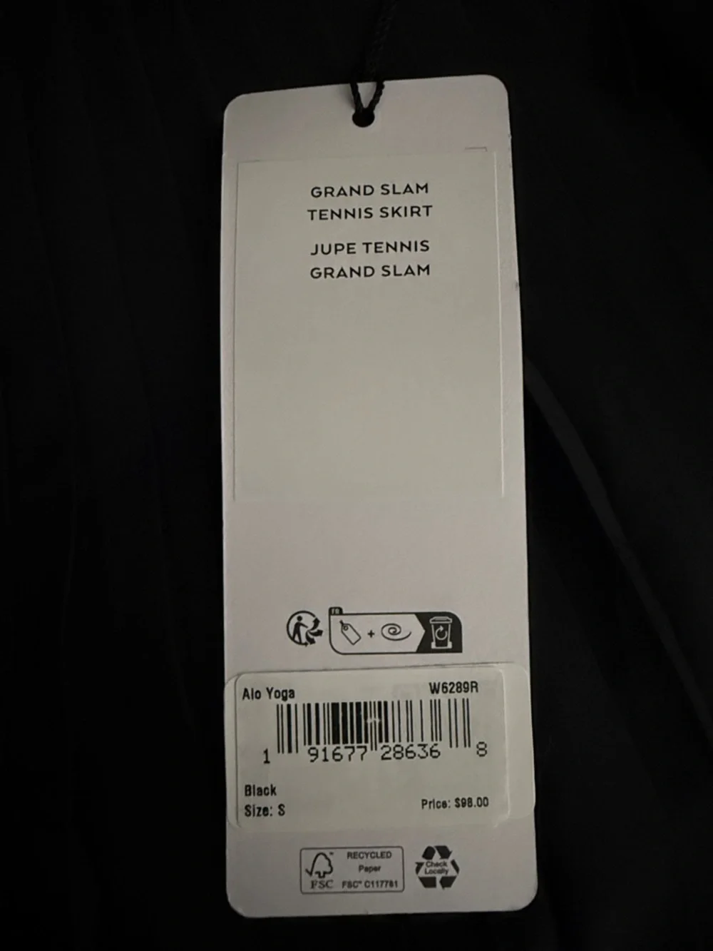 Alo - Grand Slam Tennis Skirt - Black